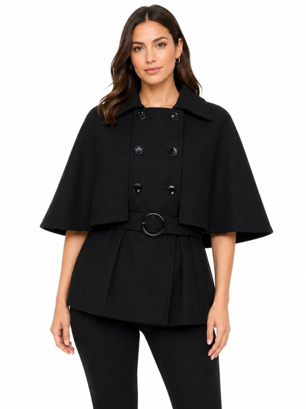 Krush Cape double brested Coat /Wool Blend /Bundle & Save